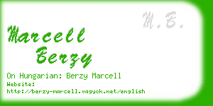 marcell berzy business card